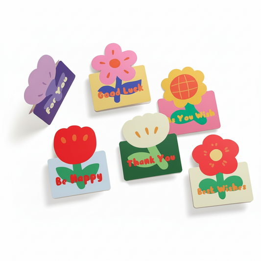3D Flower Greeting Cards Set