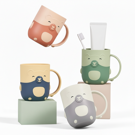 Macaron Colour Animal Bathroom Rinse Cup