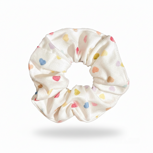 Sweet Dopamine Heart Dot 2-in-1 Hair Ties Set (One of Each)