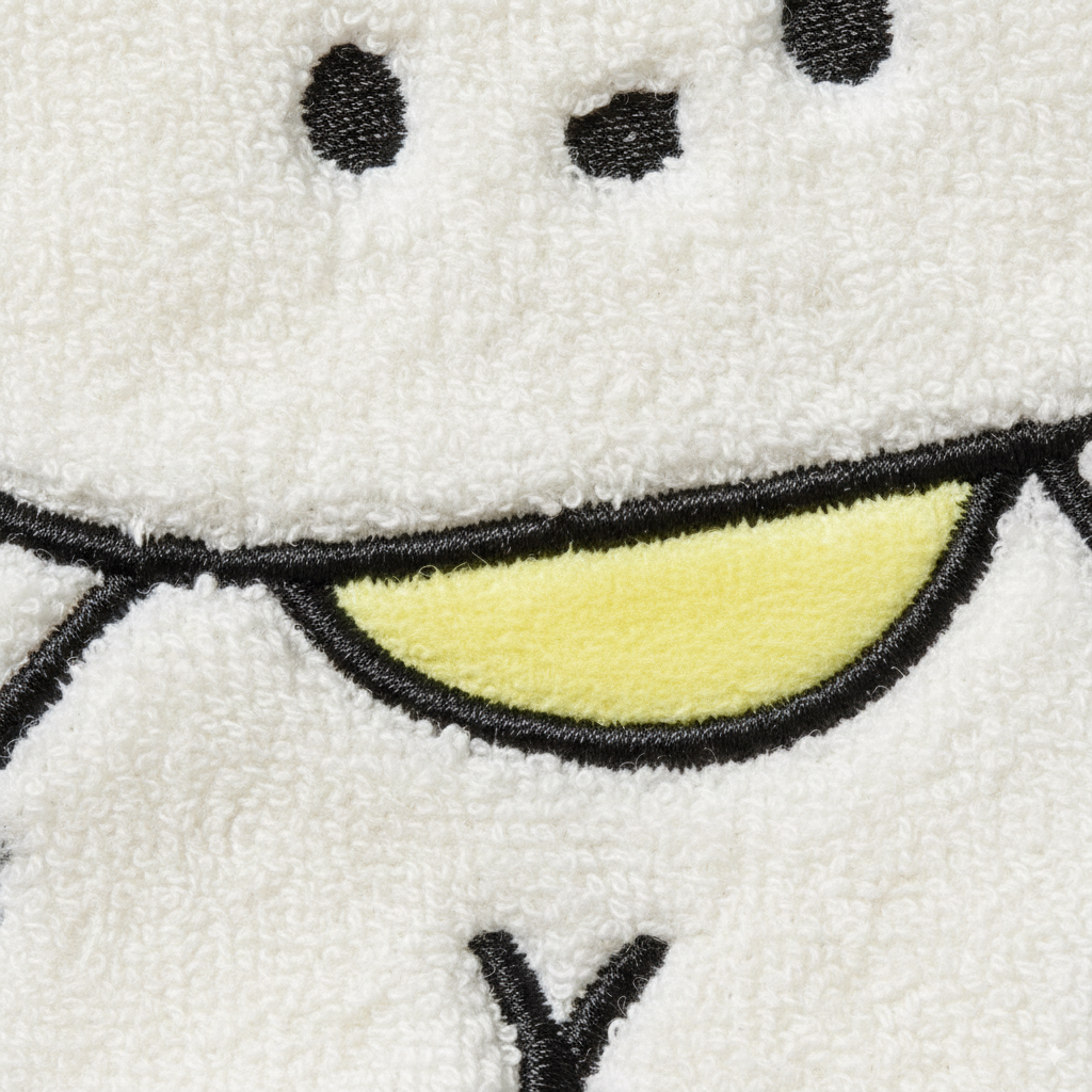 White Dog Cozy Hand Towel