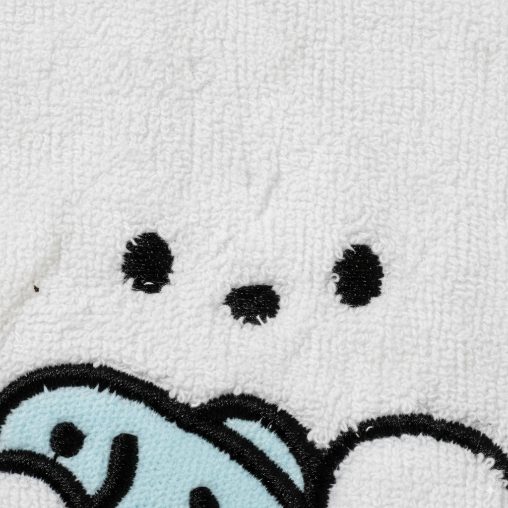 White Dog Cozy Hand Towel