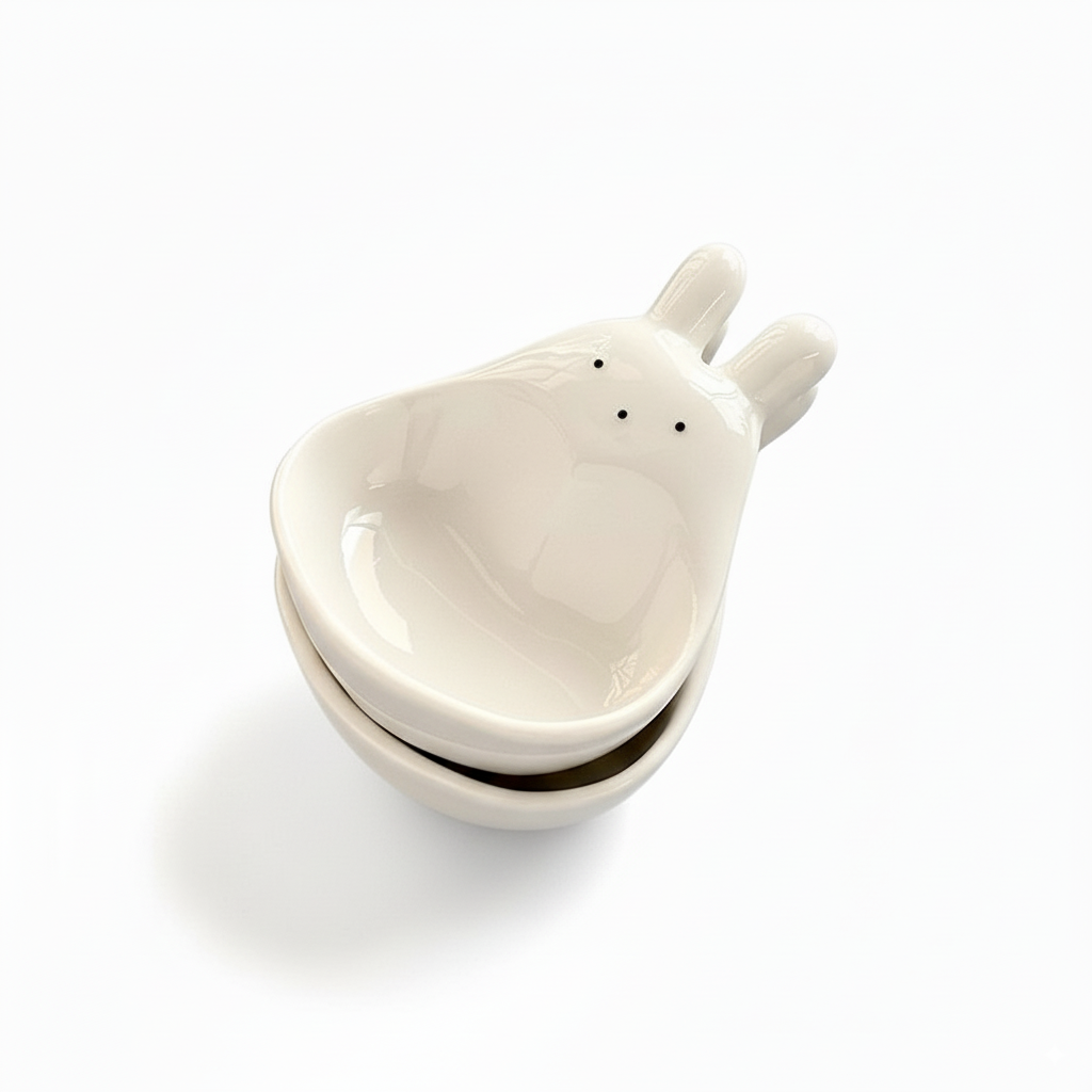 White Bunny Mini Dipping Dish