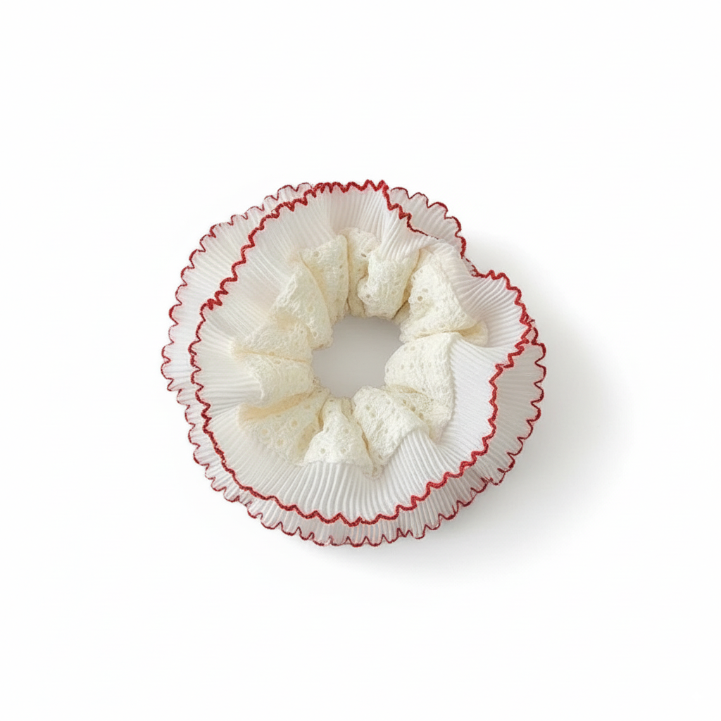 Lace Double Layer Sweet 2-in-1 Hair Ties Set (One of Each)