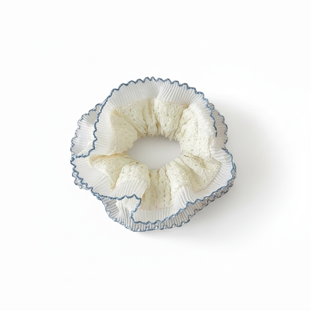 Lace Double Layer Sweet 2-in-1 Hair Ties Set (One of Each)