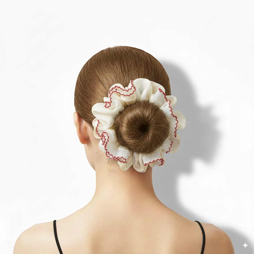 Lace Double Layer Sweet 2-in-1 Hair Ties Set (One of Each)