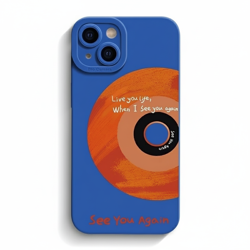 Retro Orange Vinyl Soft Phone Case