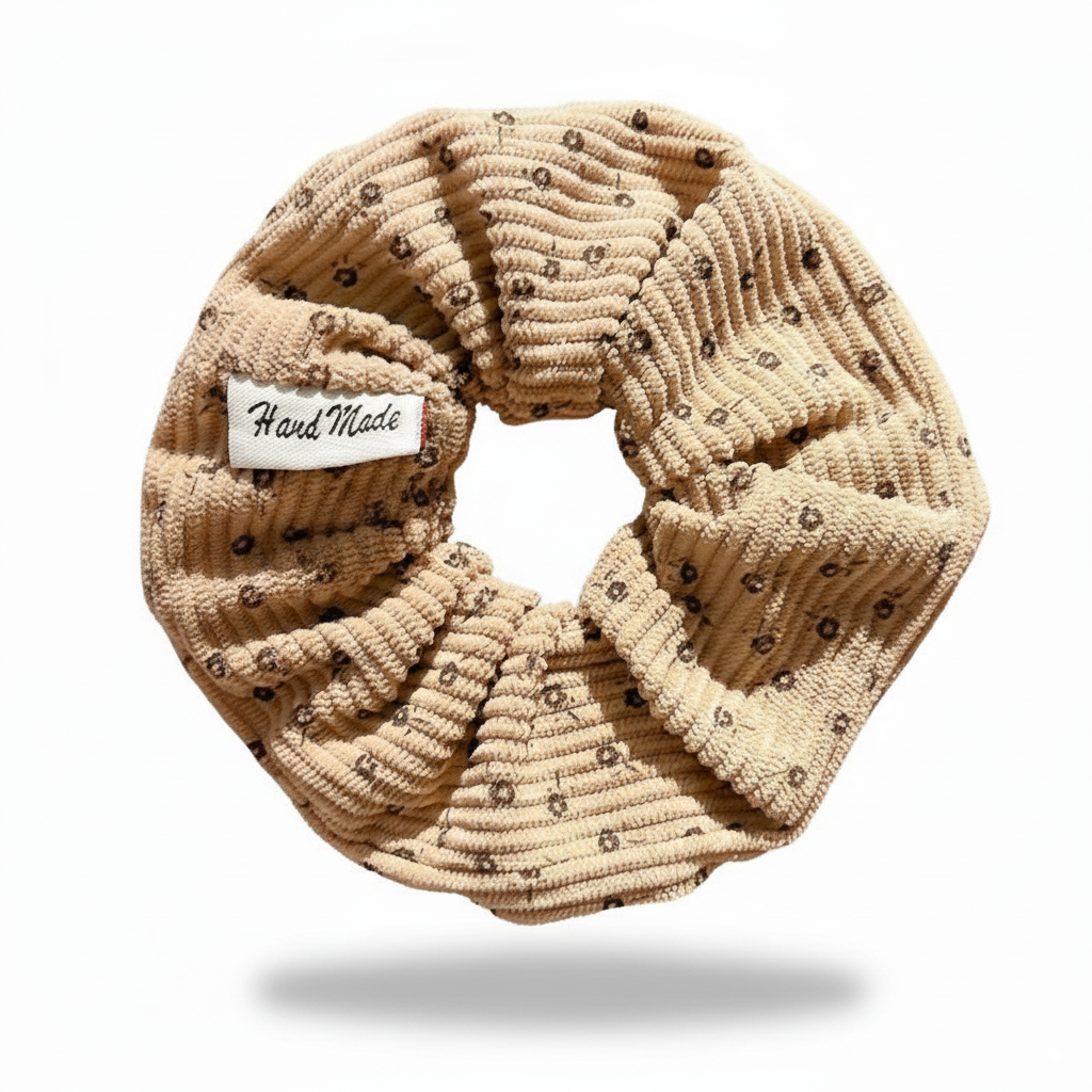 Lovely Floral Print 4-in-1 Hair Ties Set (One of Each)