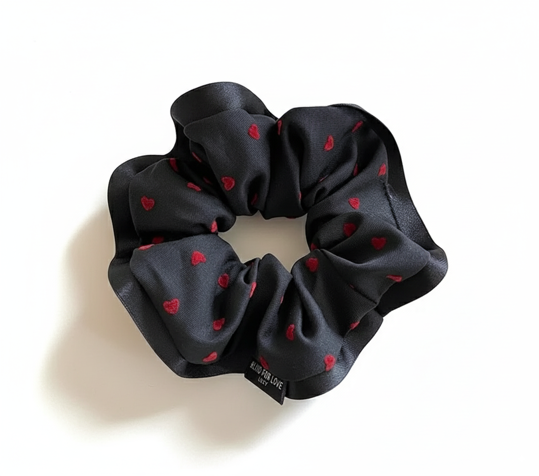 Vintage Black and Grey 2-in-1 Hair Ties Set (One of Each)