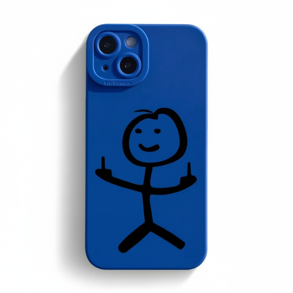 Stickman Taunt Soft Phone Case