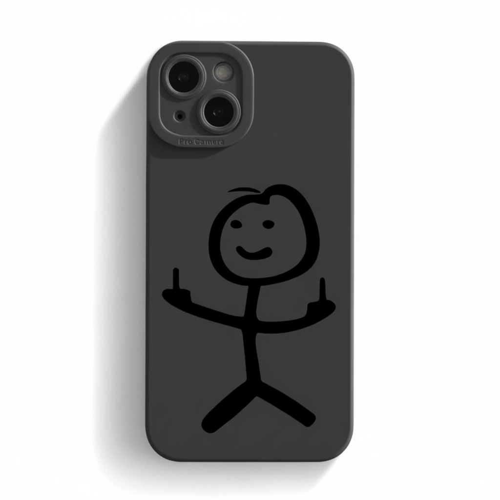 Stickman Taunt Soft Phone Case