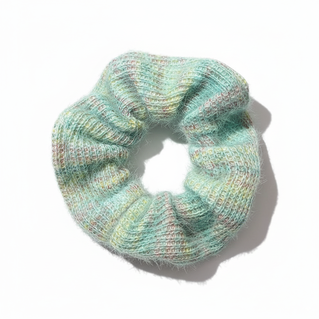 Soft Yarn Sweet 4-in-1 Hair Ties Set (One of Each)