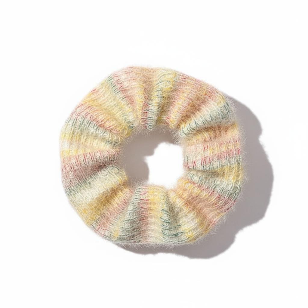 Soft Yarn Sweet 4-in-1 Hair Ties Set (One of Each)