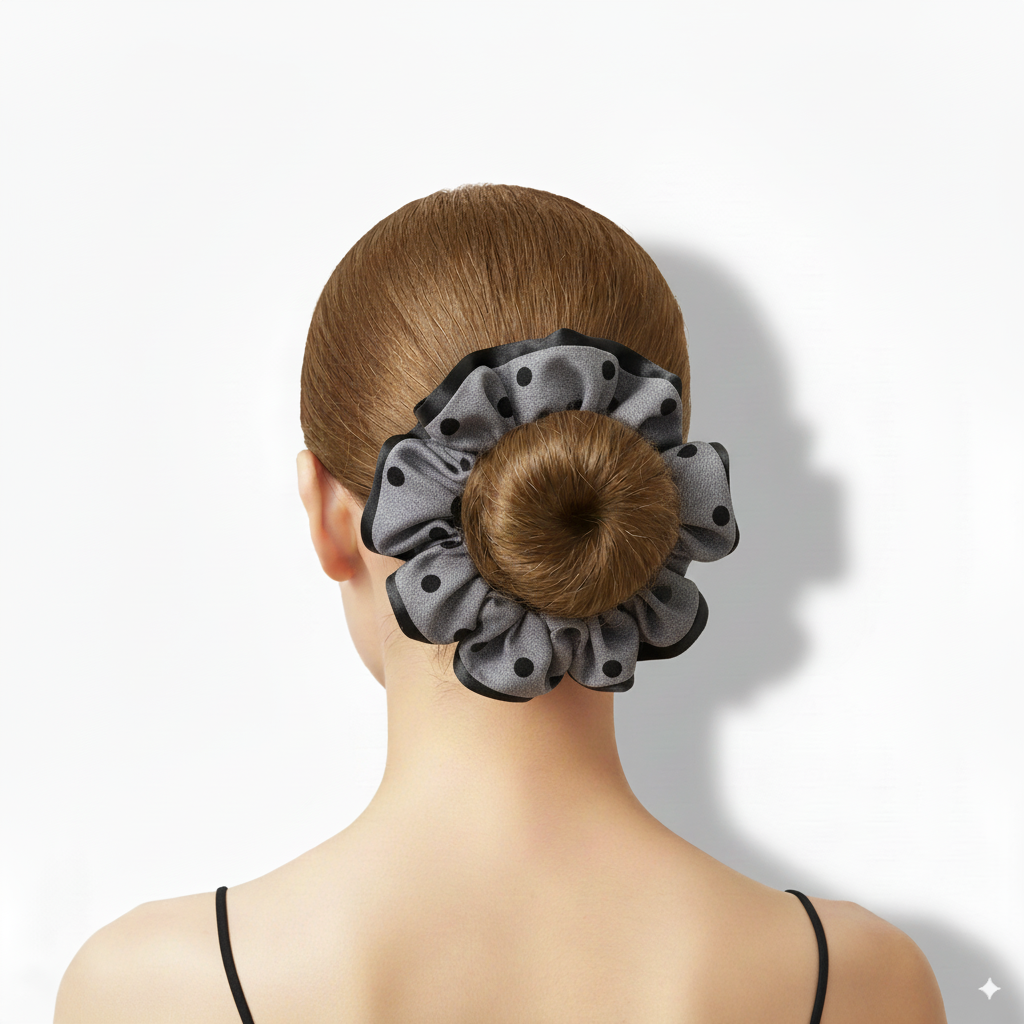 Polka Dot Chic 3-in-1 Hair Ties Set (One of Each)