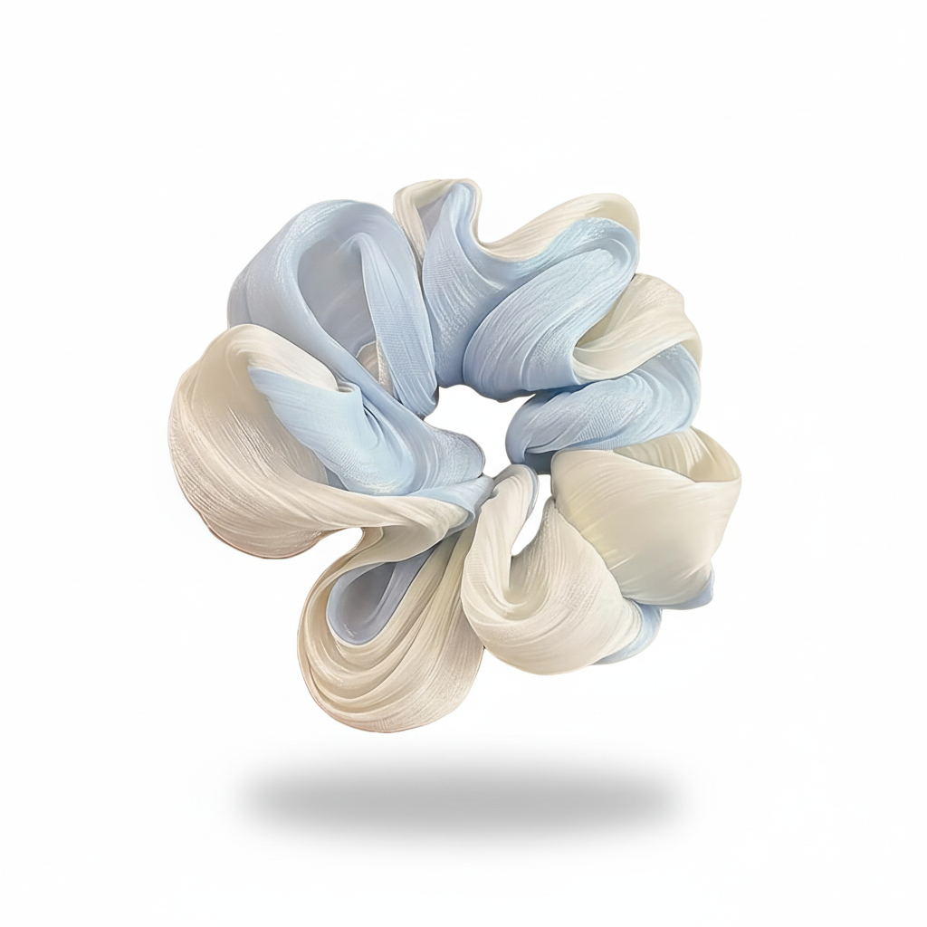 Pink and Blue 2-in-1 Hair Ties Set (One of Each)