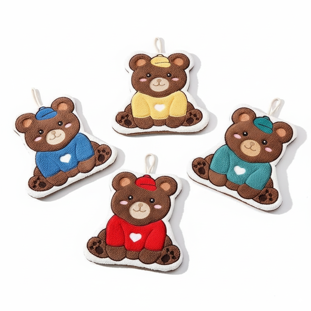 Joyful Bear Cozy Hand Towel