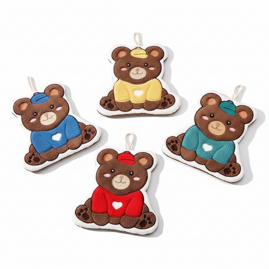 Joyful Bear Cozy Hand Towel