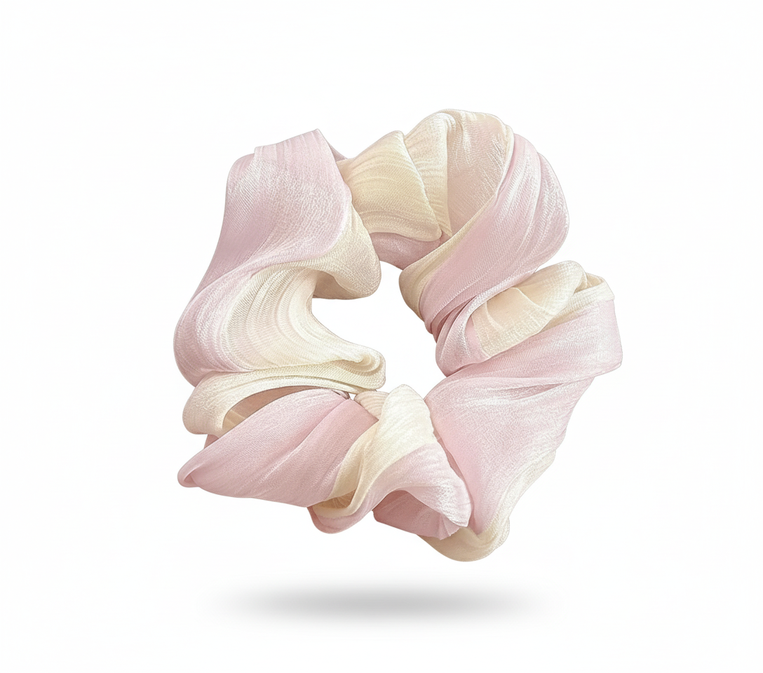 Pink and Blue 2-in-1 Hair Ties Set (One of Each)