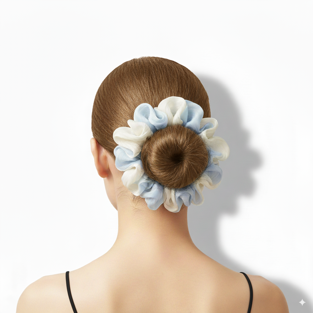 Pink and Blue 2-in-1 Hair Ties Set (One of Each)