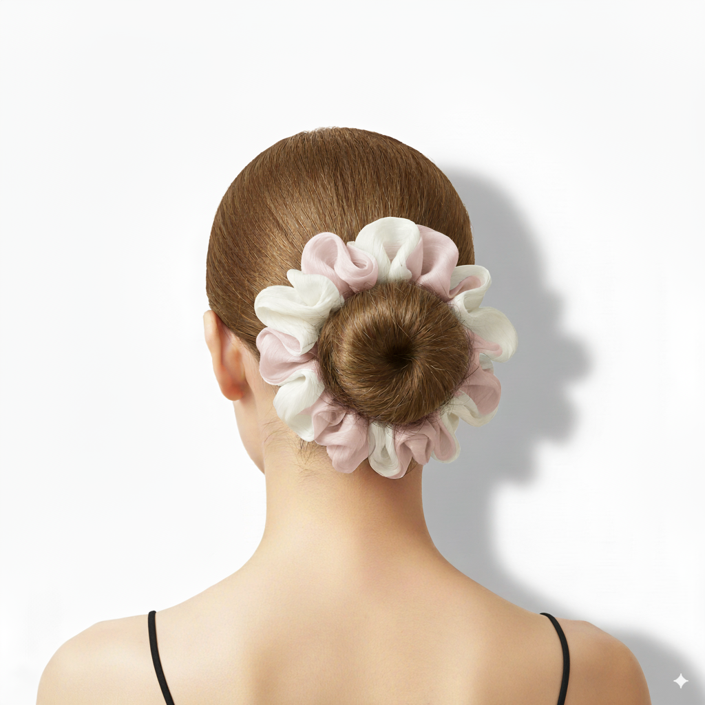 Pink and Blue 2-in-1 Hair Ties Set (One of Each)