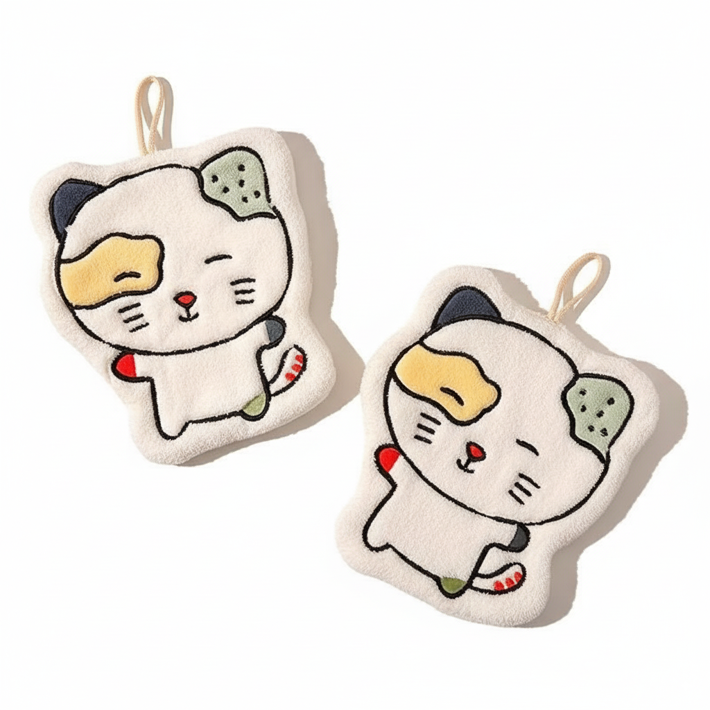 Little Kitty Cozy Hand Towel