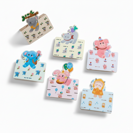 Animal 3D Greeting Cards Set