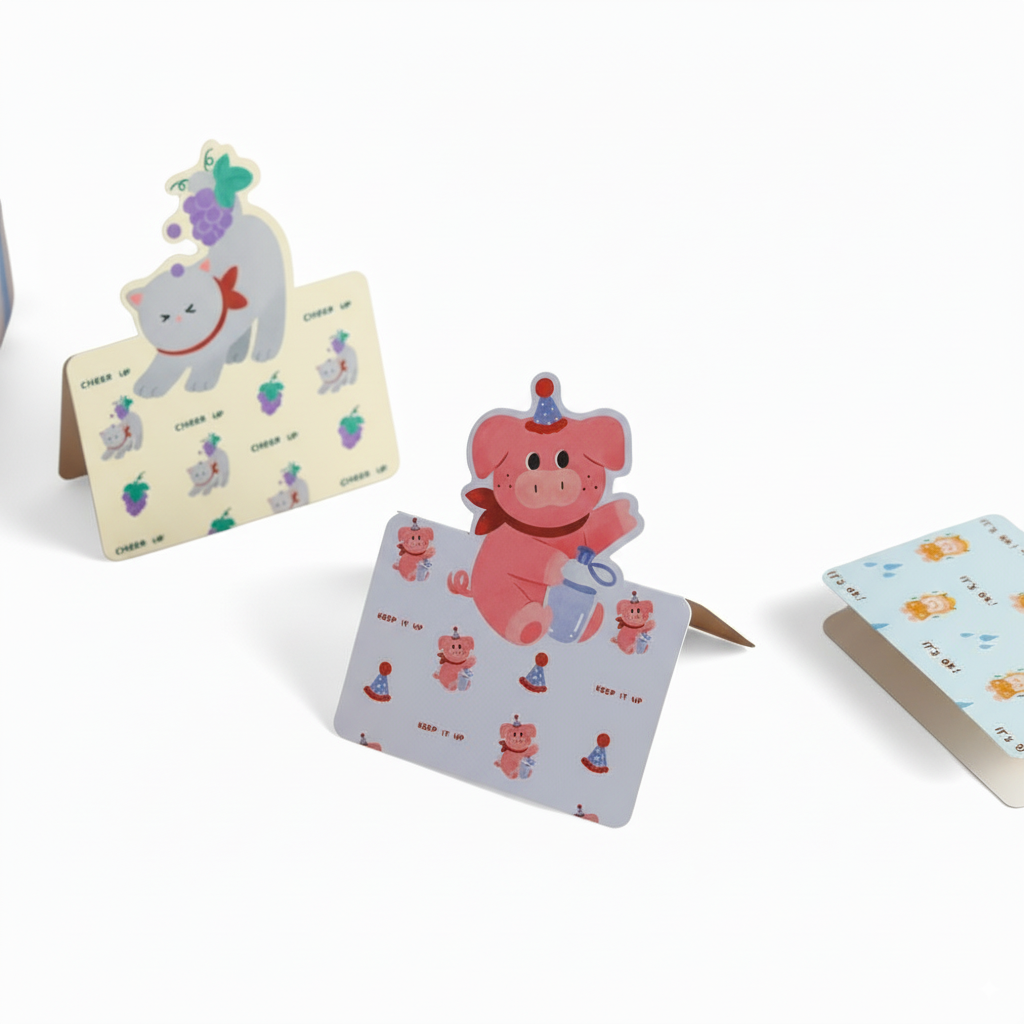 Animal 3D Greeting Cards Set