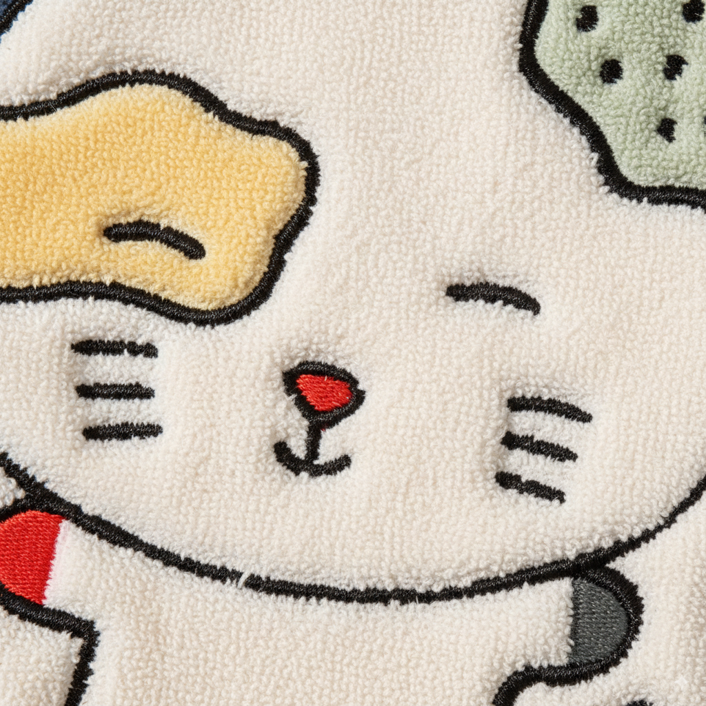 Little Kitty Cozy Hand Towel