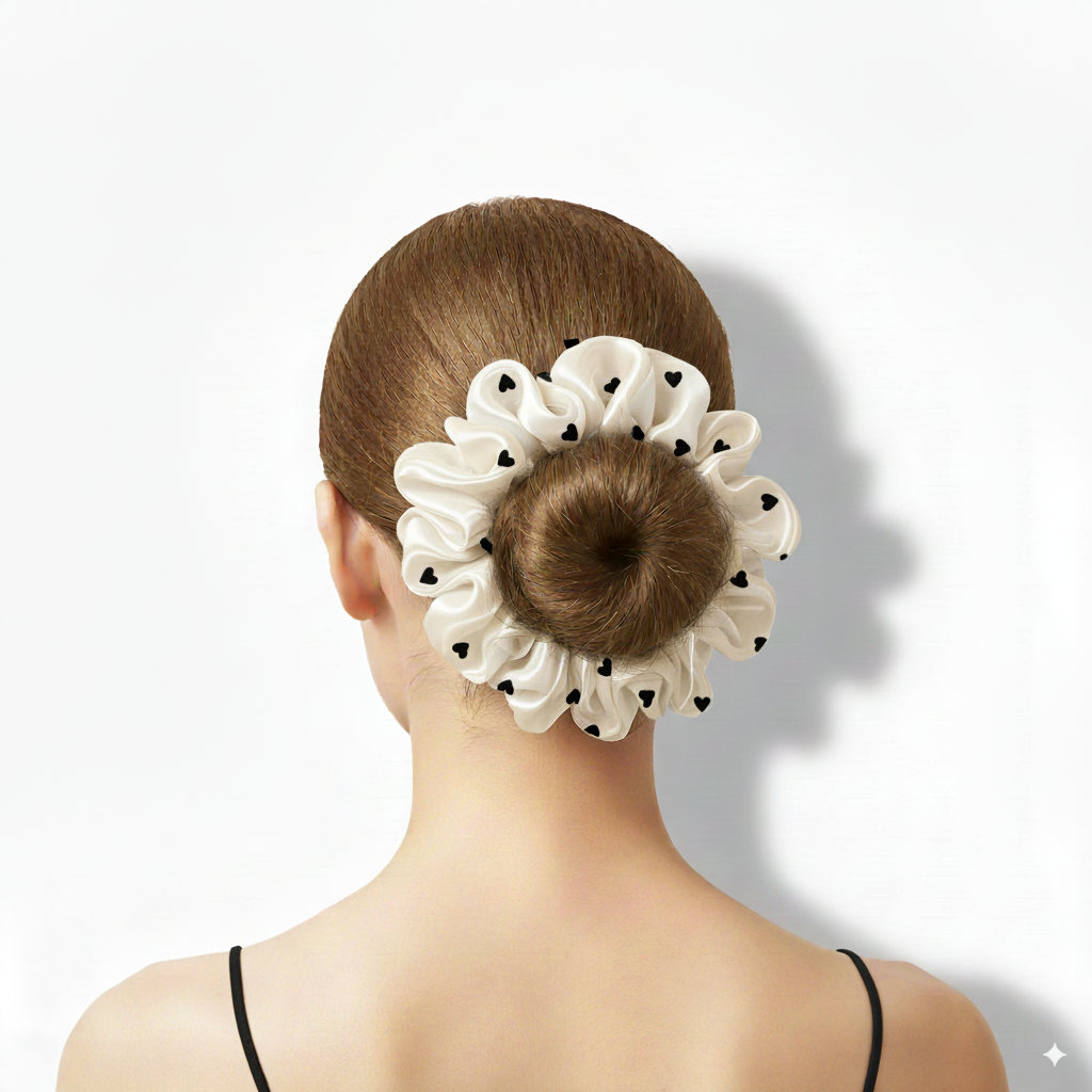 Sweet Heart Dot 3-in-1 Hair Ties Set (One of Each)