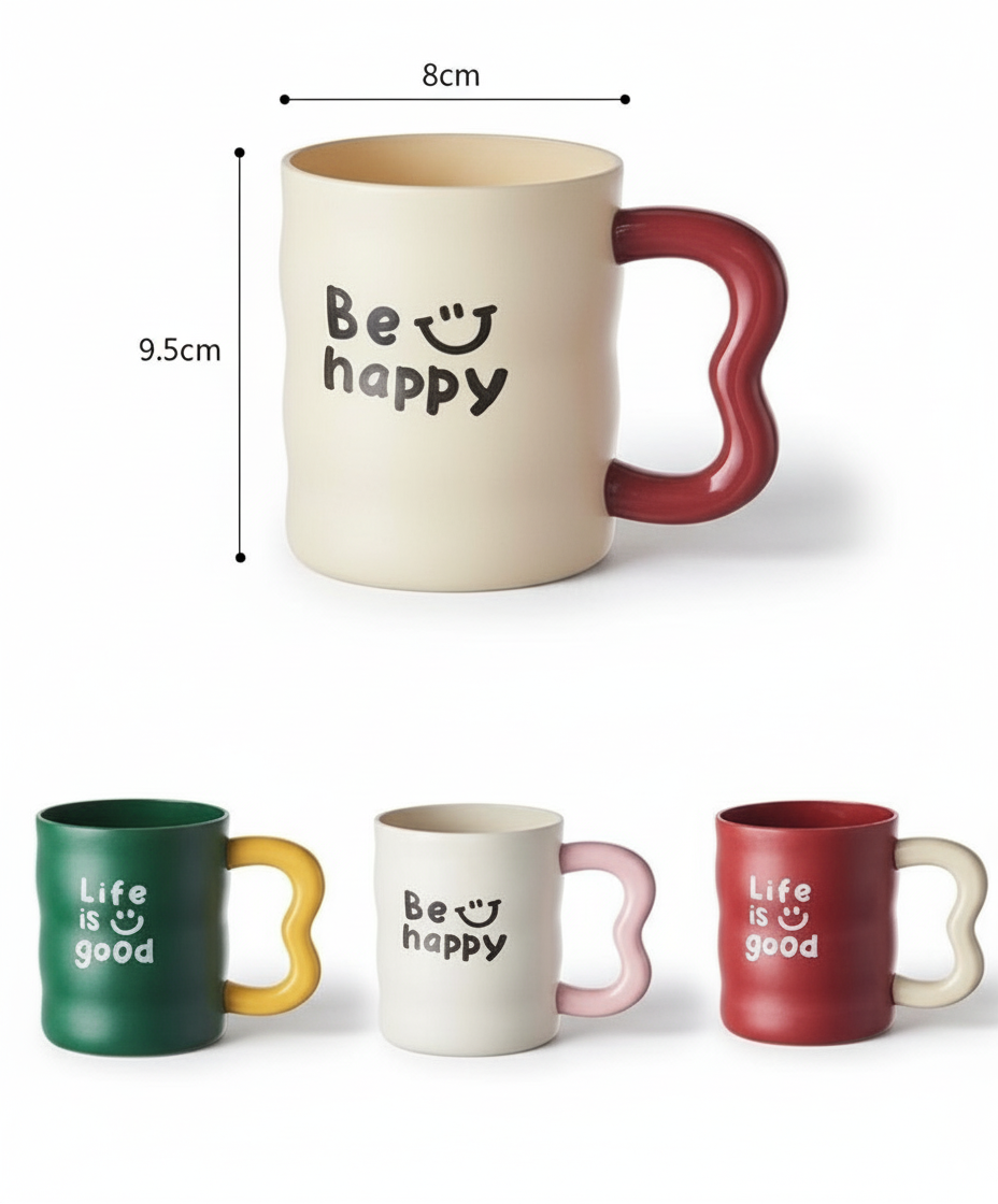 Lovely Aesthetic Letter Bathroom Rinse Cup