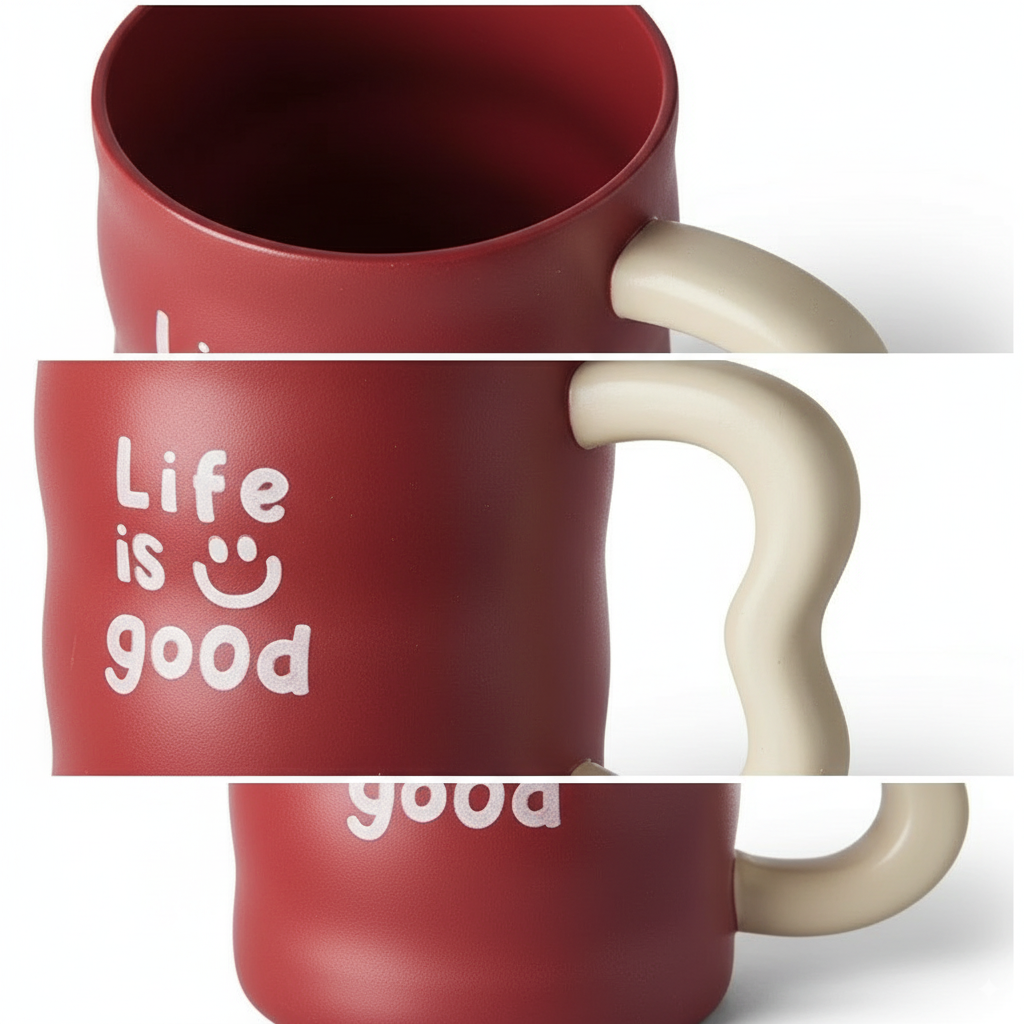 Lovely Aesthetic Letter Bathroom Rinse Cup