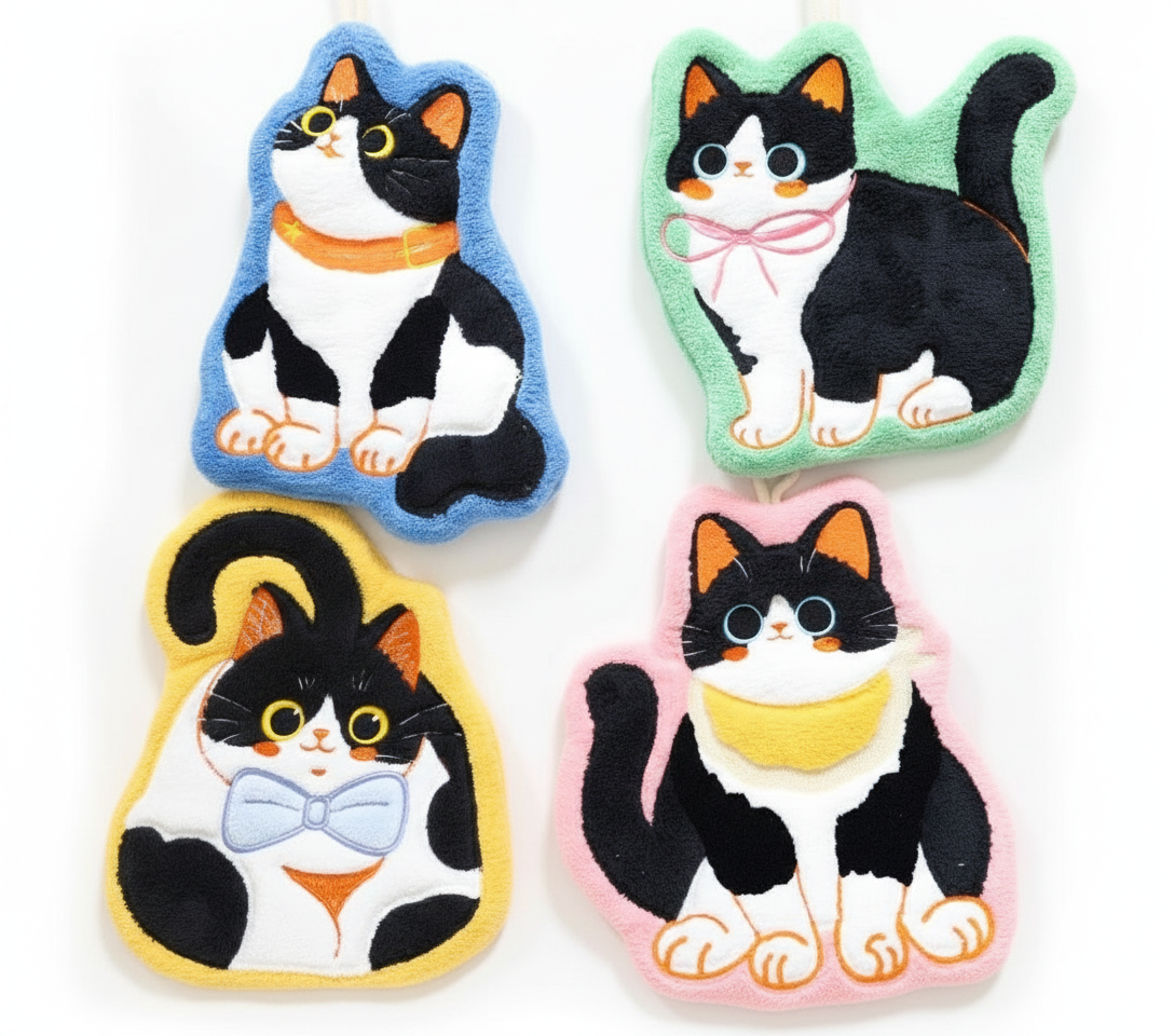 Kitten Cozy Hand Towel