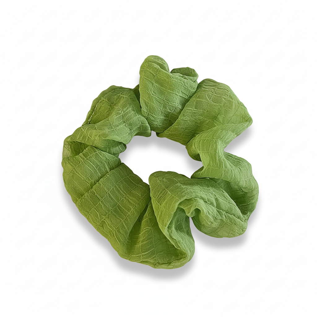 Nature Forest Style Green 3-in-1 Hair Ties Set (One of Each)