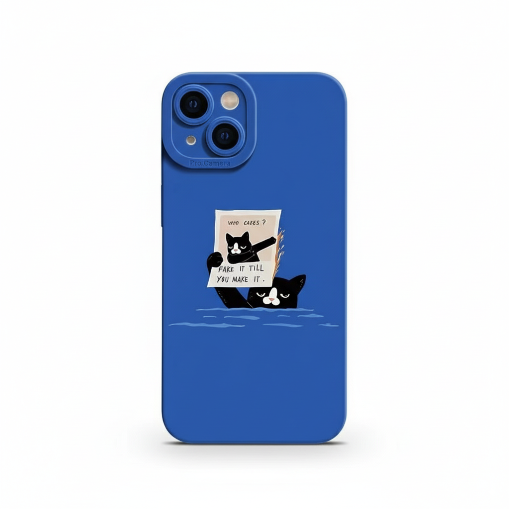 Little Newspaper Cat Soft Phone Case