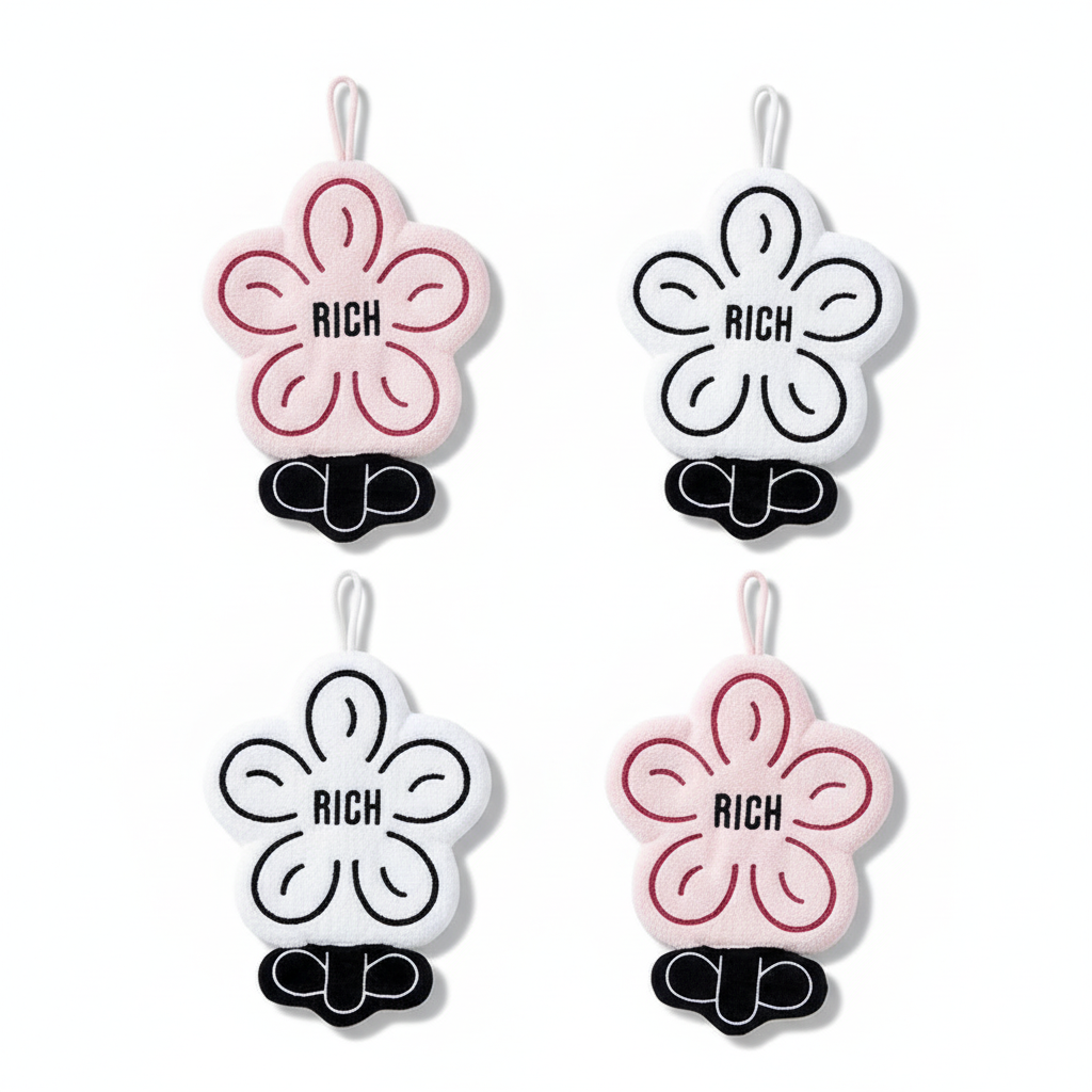 Rich Flower Cozy Hand Towel