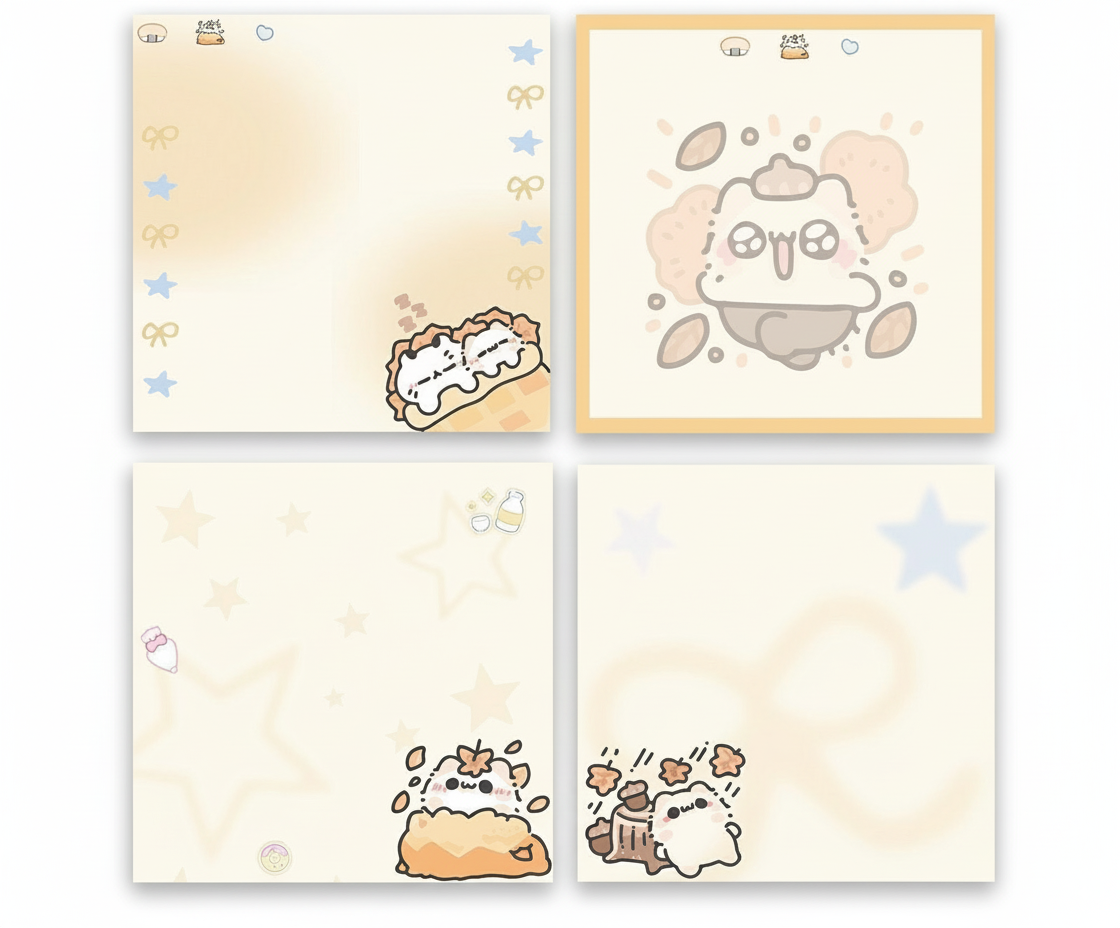 Yellow Cat Sticky Notes