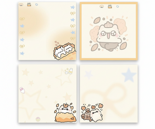 Yellow Cat Sticky Notes