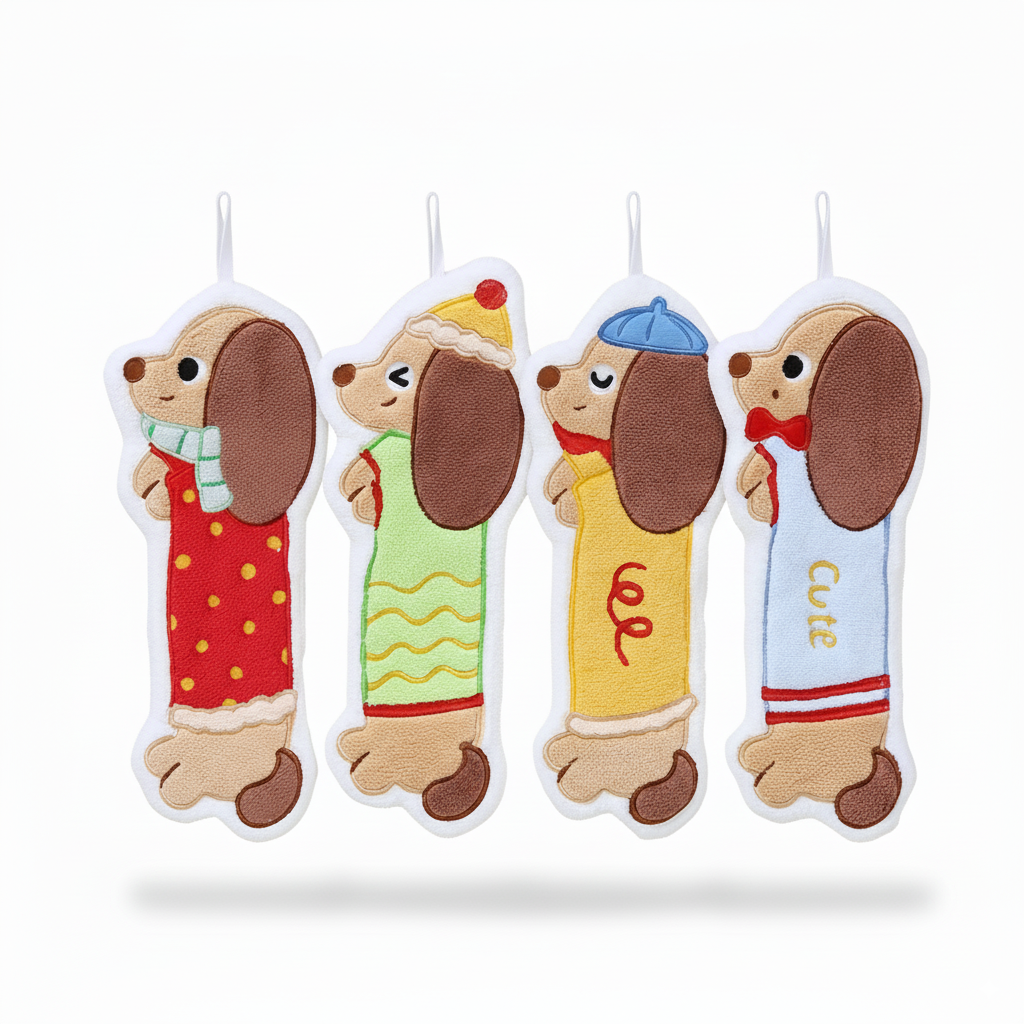 Lovely Dachshund Cozy Hand Towel
