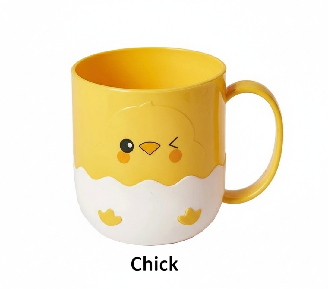 Yellow Chick & Duckling Bathroom Rinse Cup