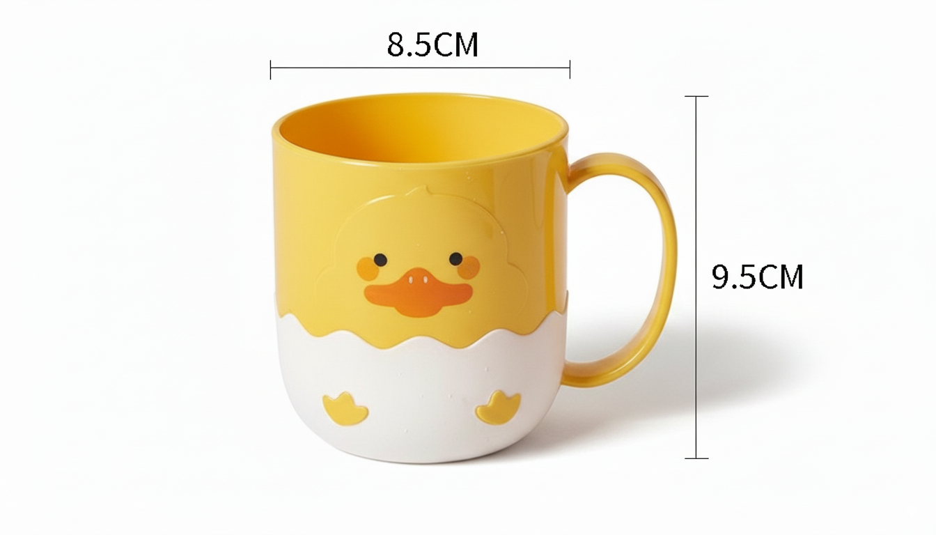 Yellow Chick & Duckling Bathroom Rinse Cup