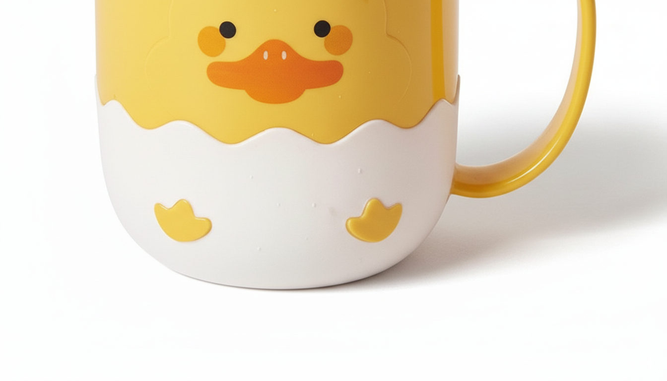 Yellow Chick & Duckling Bathroom Rinse Cup
