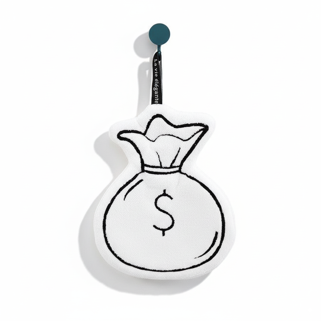 Scissors Rock Cloth Cozy Money Pouch Towel