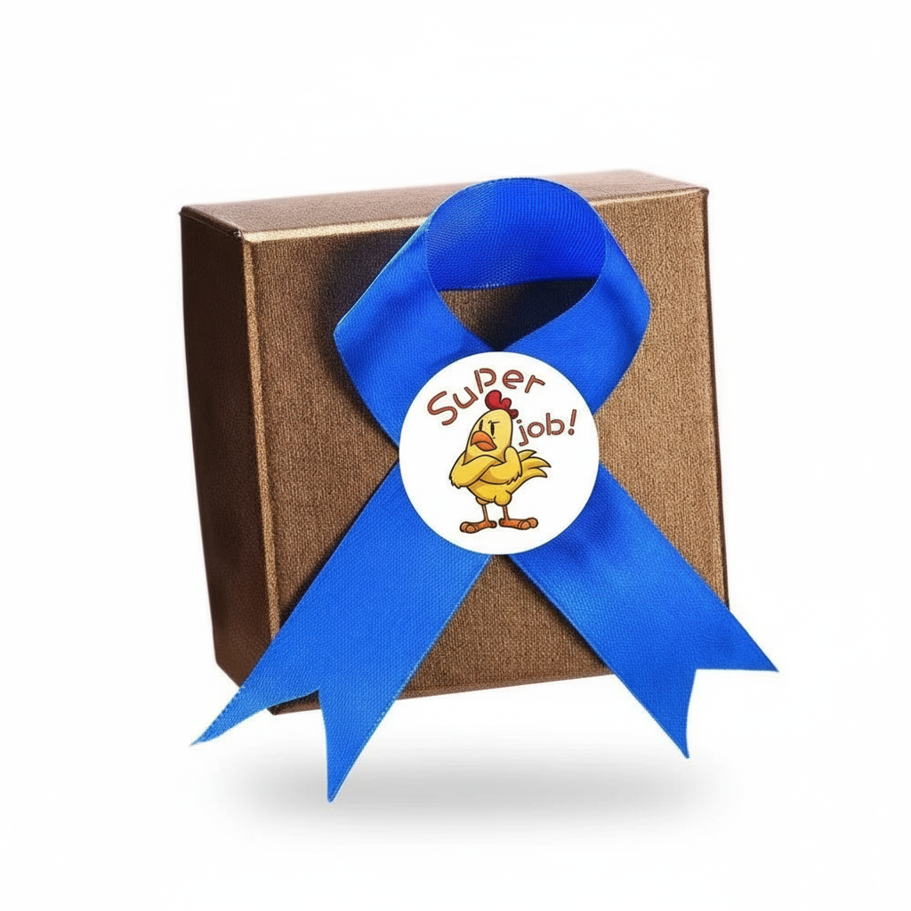 Chicken Encouragement Round Stickers