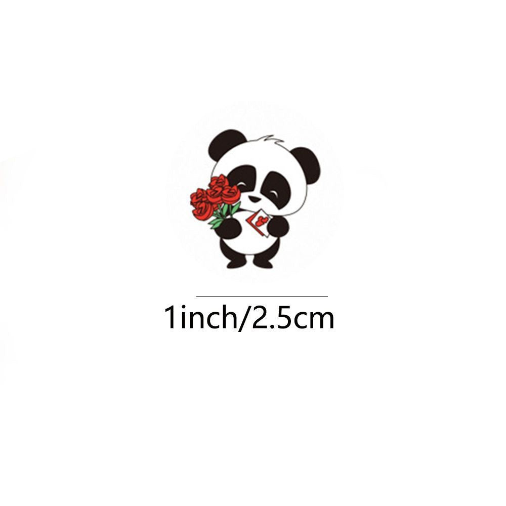 Panda Round Stickers