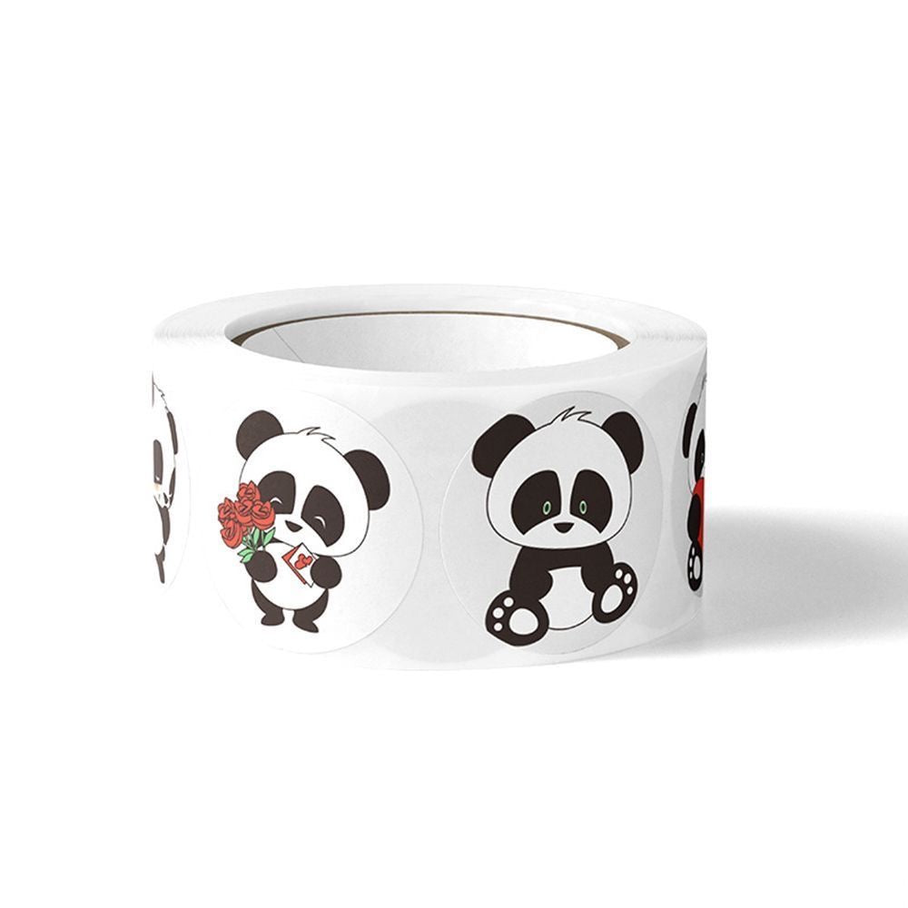 Panda Round Stickers
