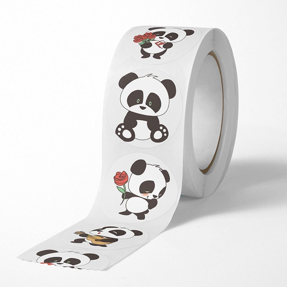 Panda Round Stickers