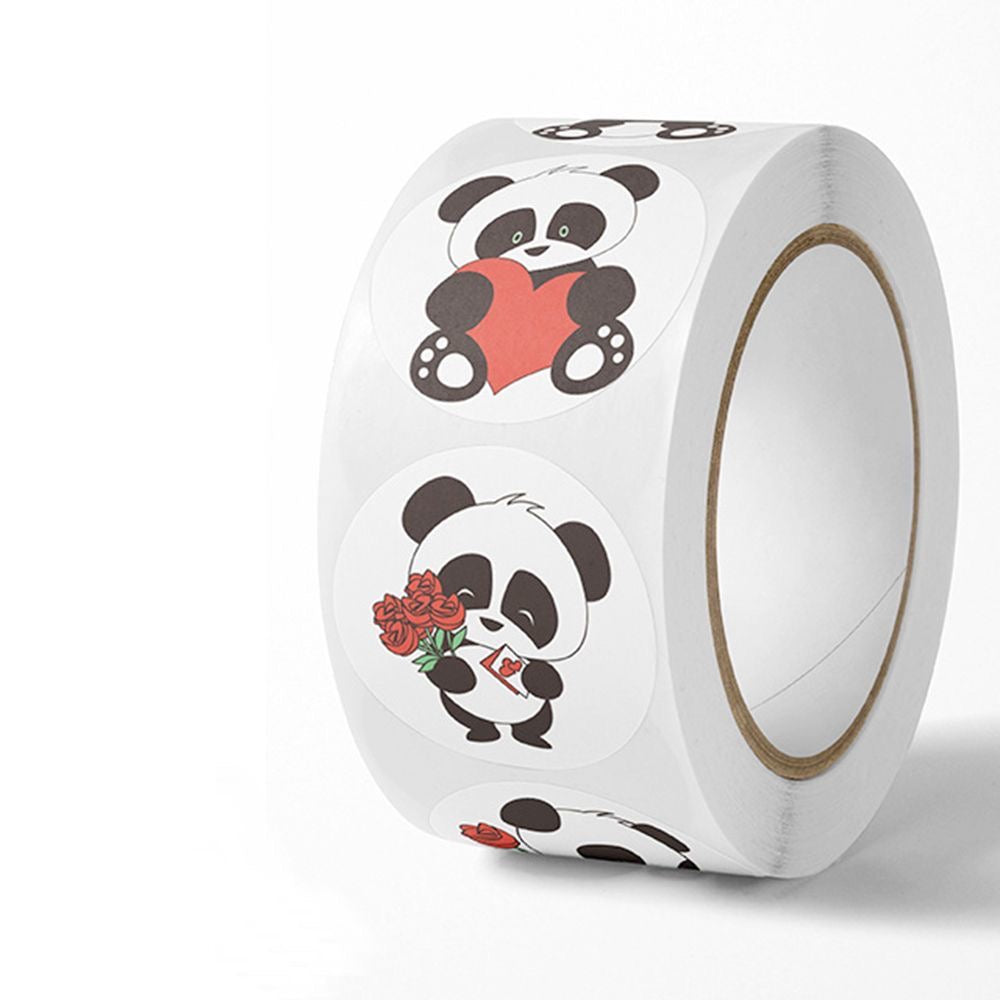 Panda Round Stickers