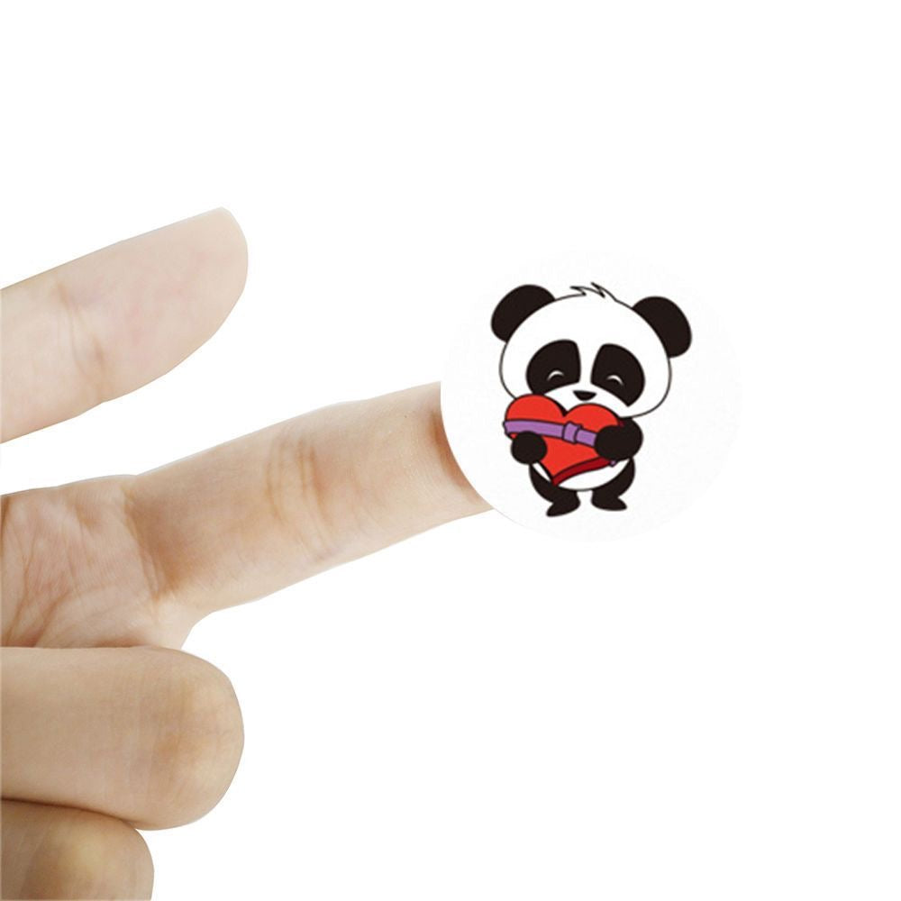 Panda Round Stickers
