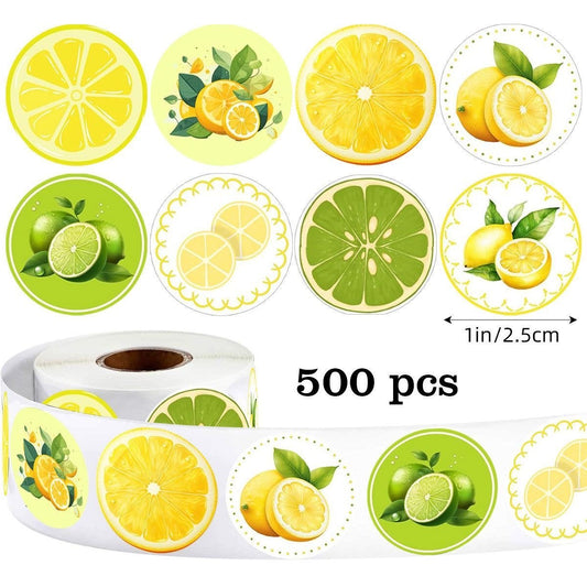 Lemon & Lime Round Stickers