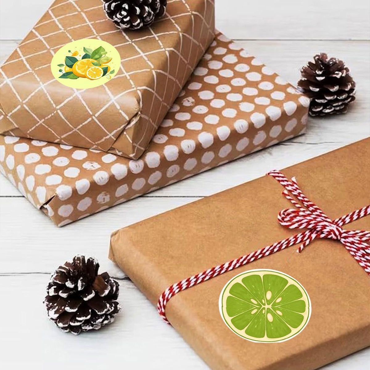 Lemon & Lime Round Stickers