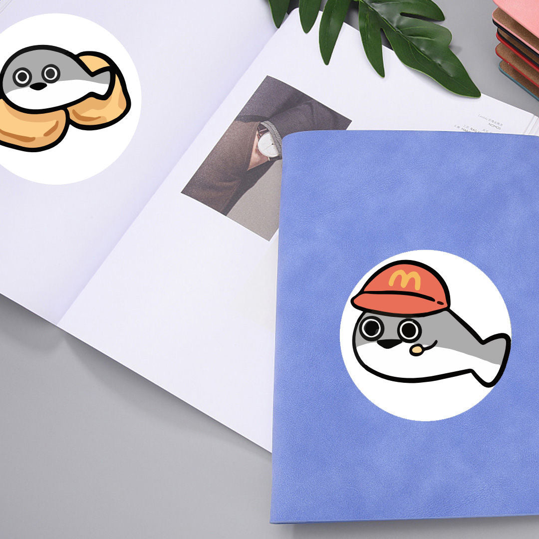 Soft-Shelled Turtle Round Stickers